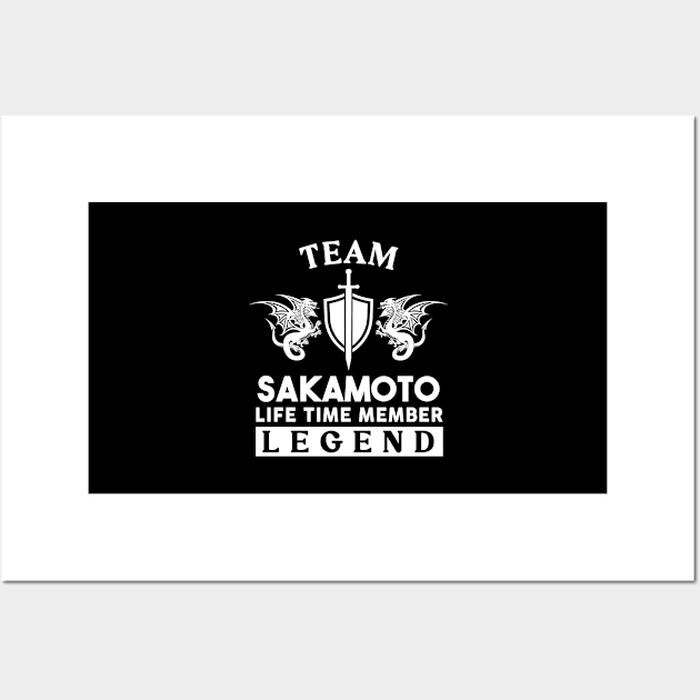 Sakamoto Name T Shirt - Sakamoto Life Time Member Legend Gift Item Tee Wall Art by unendurableslemp118